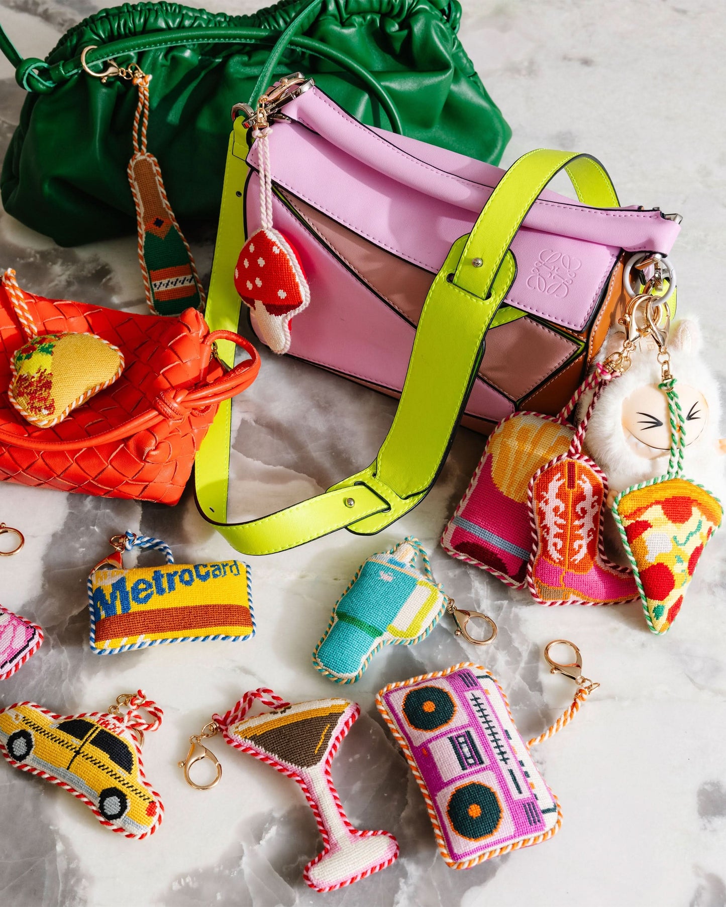 Taxi Cab - Bag Charm - Porcupine Paper Co.