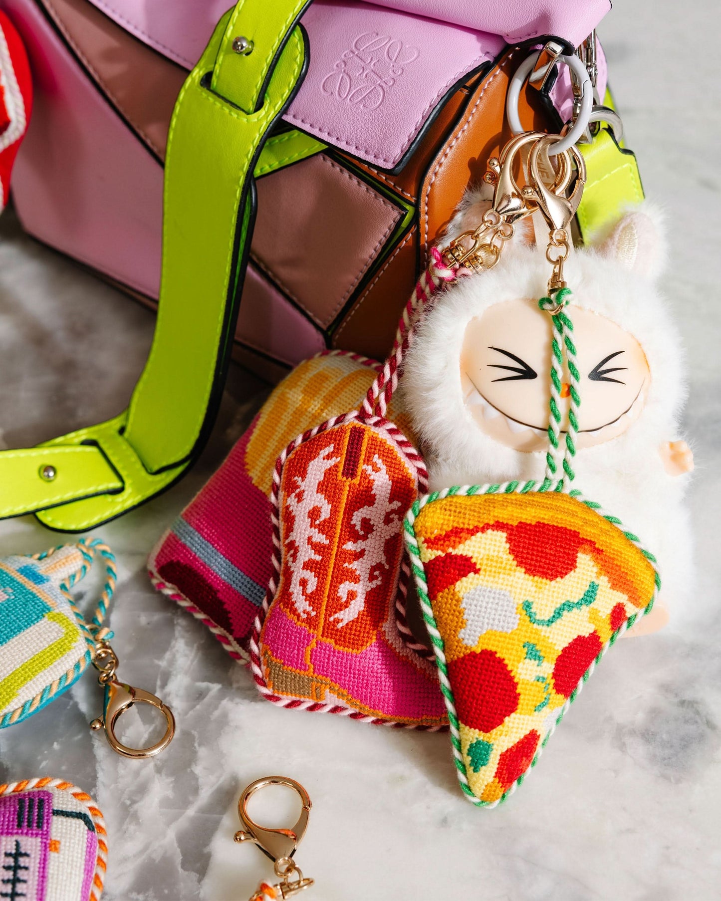 Pizza Slice - Bag Charm - Porcupine Paper Co.