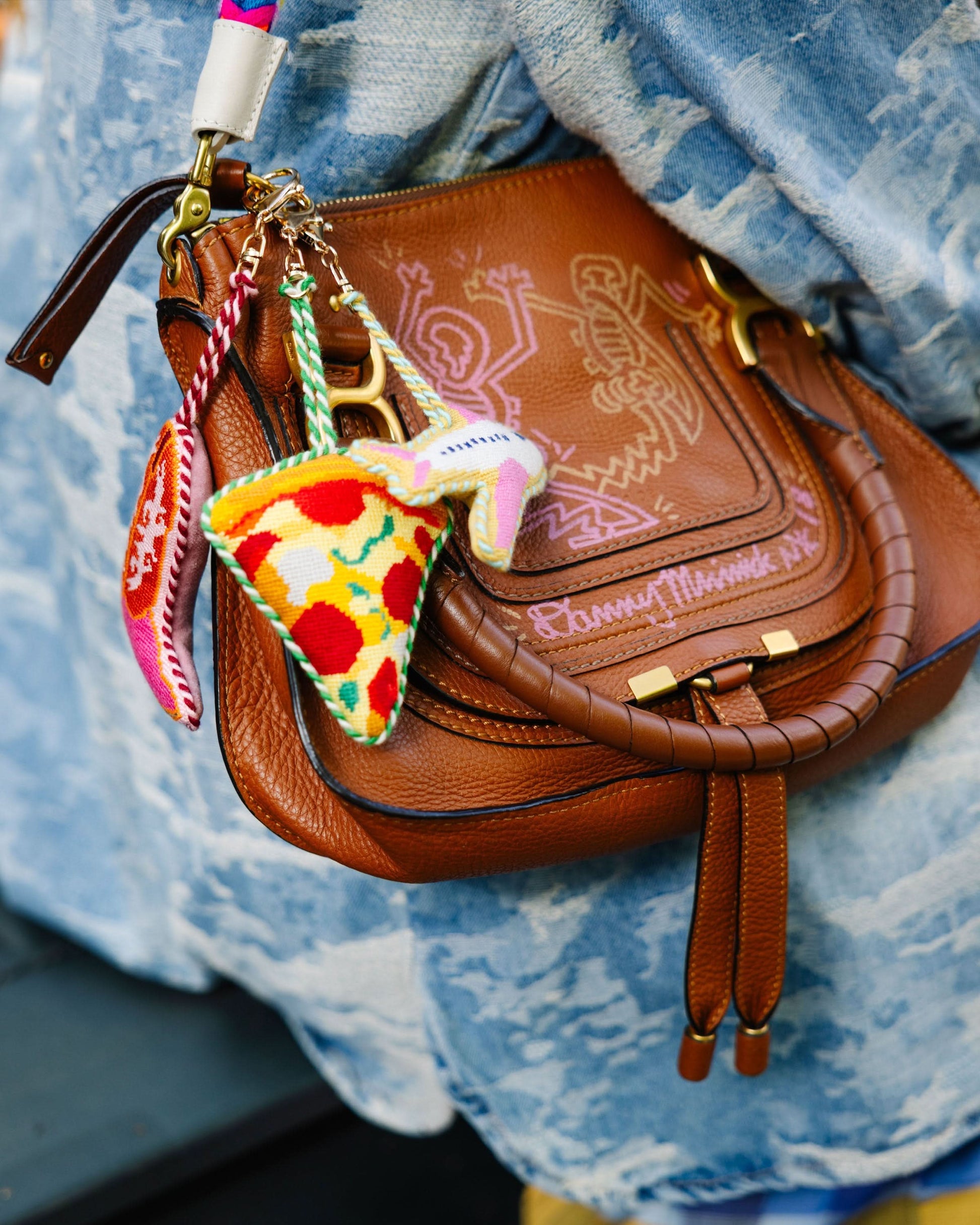 Pizza Slice - Bag Charm - Porcupine Paper Co.