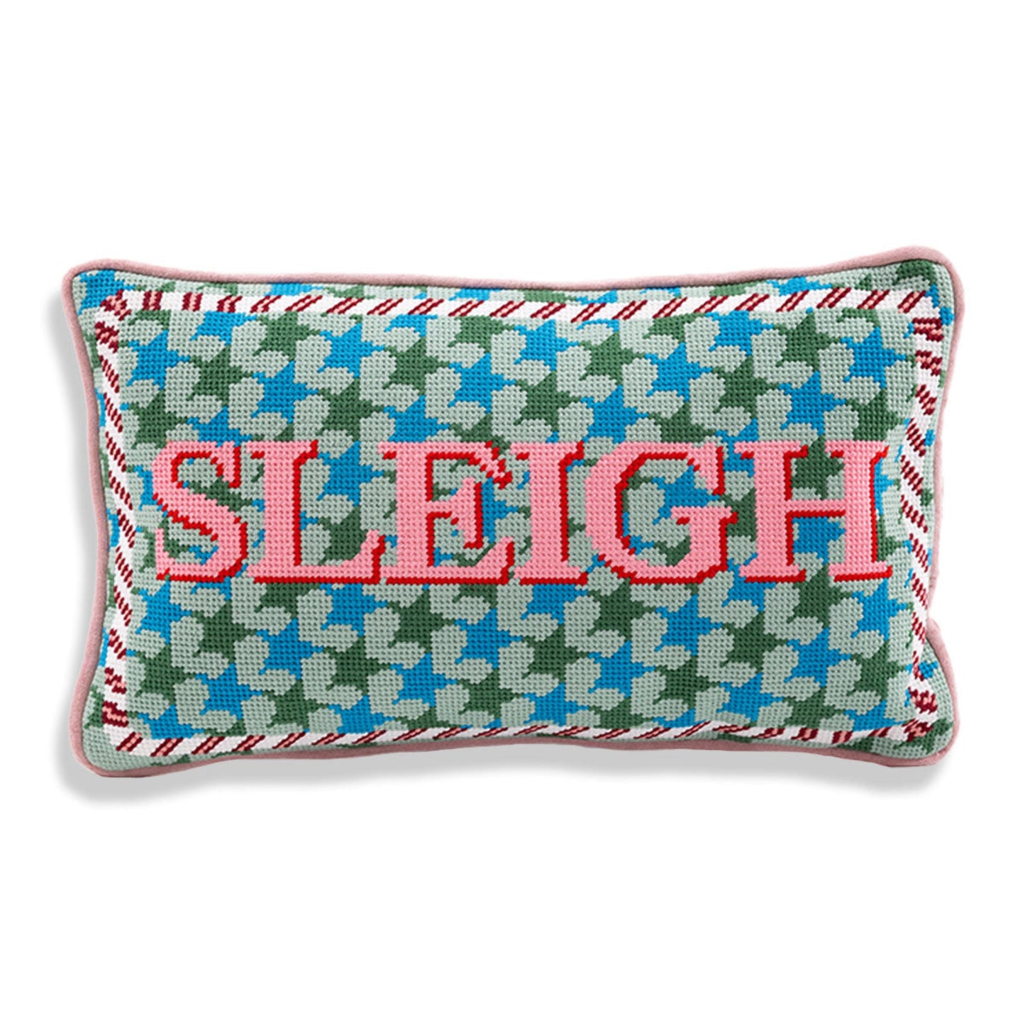Sleigh Needlepoint Pillow