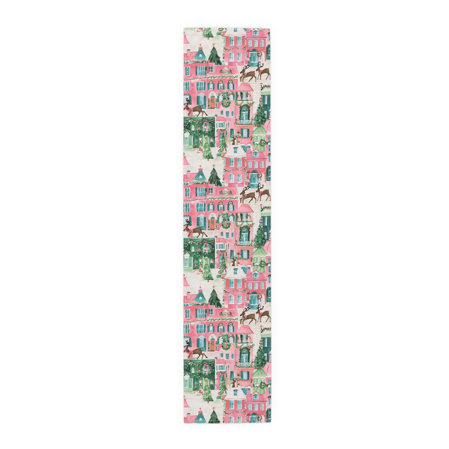 Holiday Village Table Runner | 16" x 72"