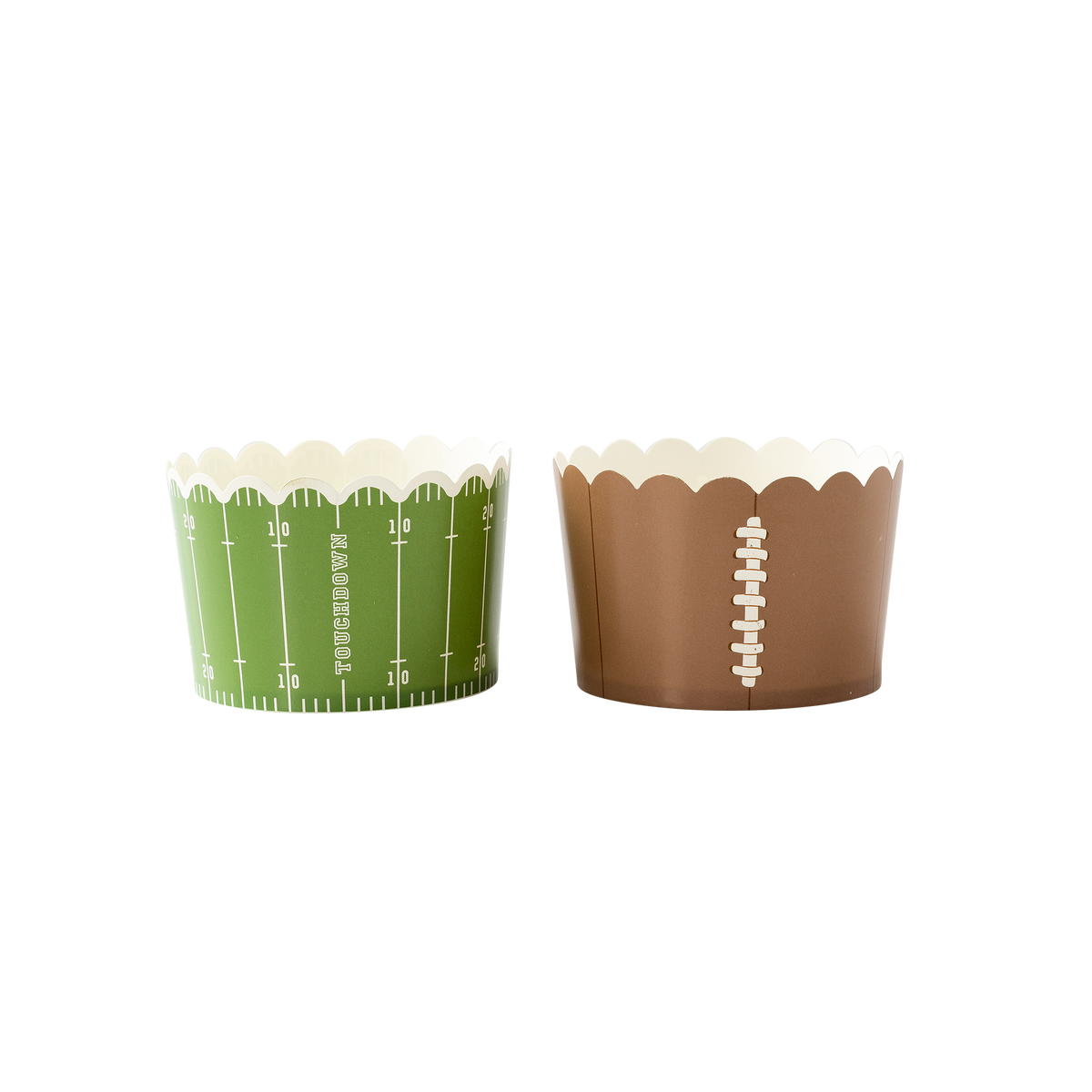 Football Jumbo Baking/Food Cups | 40 count