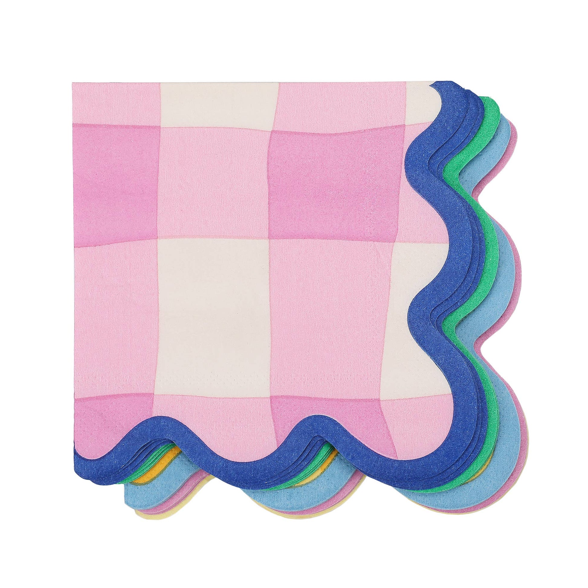 Colowave Gingham Cocktail Napkin (20 ct) - Porcupine Paper Co.
