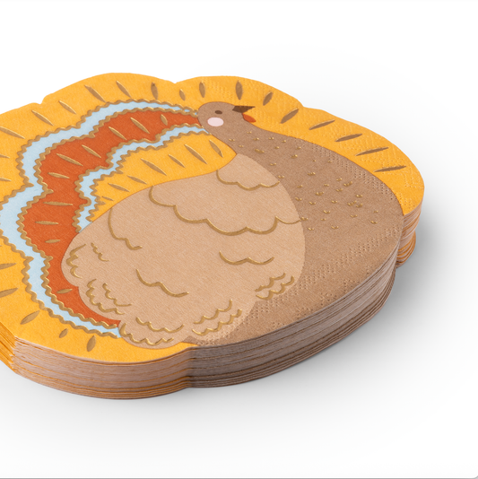 Charming Turkey Napkins | 20 count