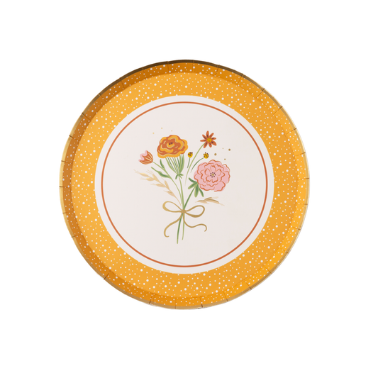Fall Florals Dessert Plates 8.25" | 8 count