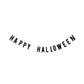 Velvet Puffy Happy Halloween Banner