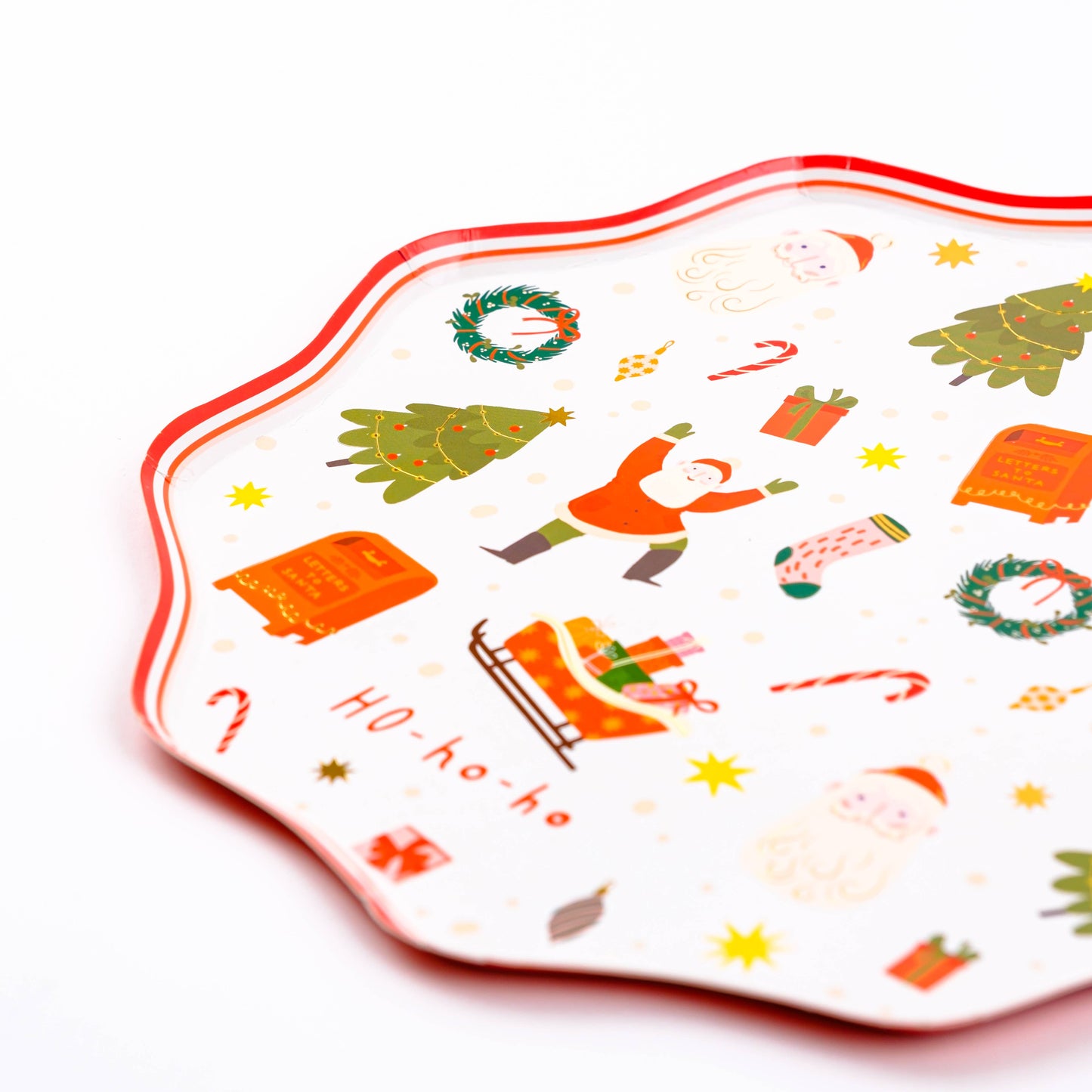 Christmas Cheer Dessert  Paper Plates | 8 count