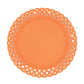 Orange Basketweave Dinner Plates | Set of 8