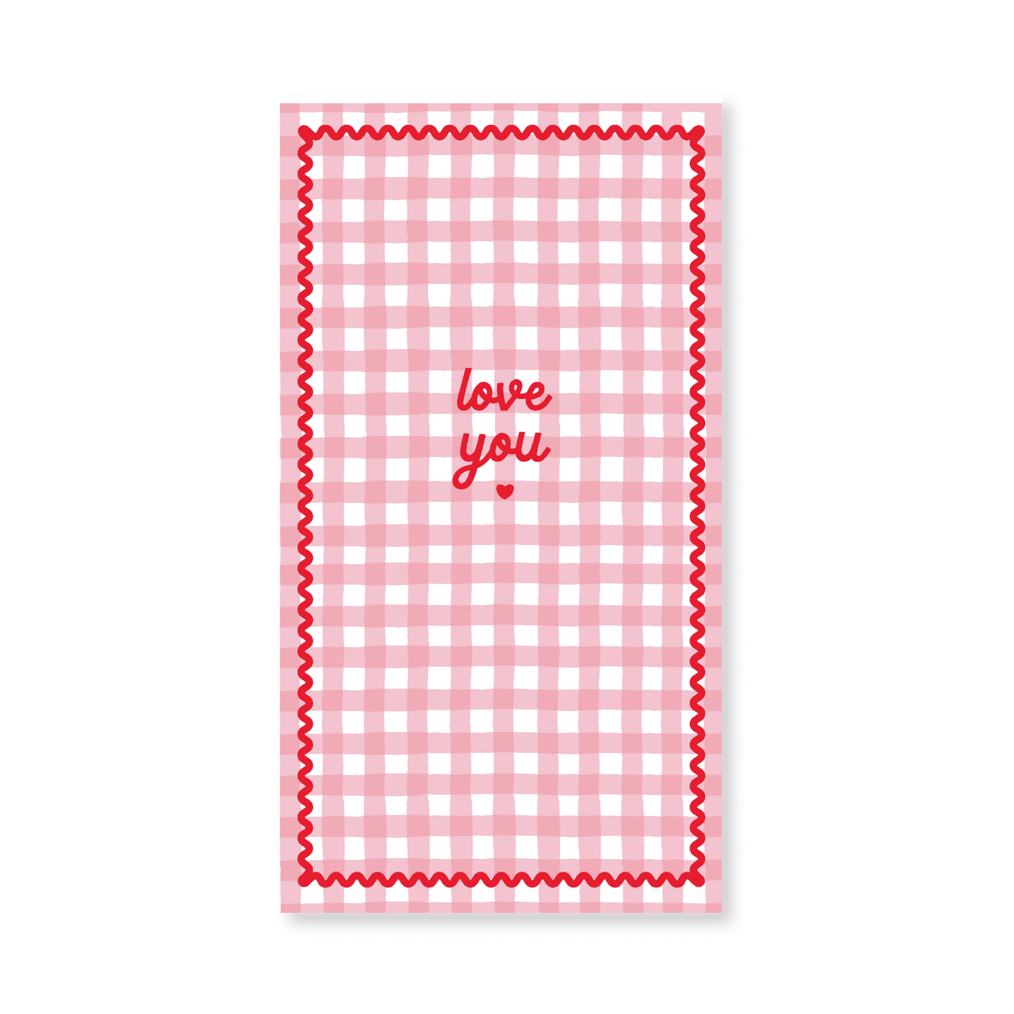 Gingham Valentine’s Day Guest Towels | 20 Count - Porcupine Paper Co.