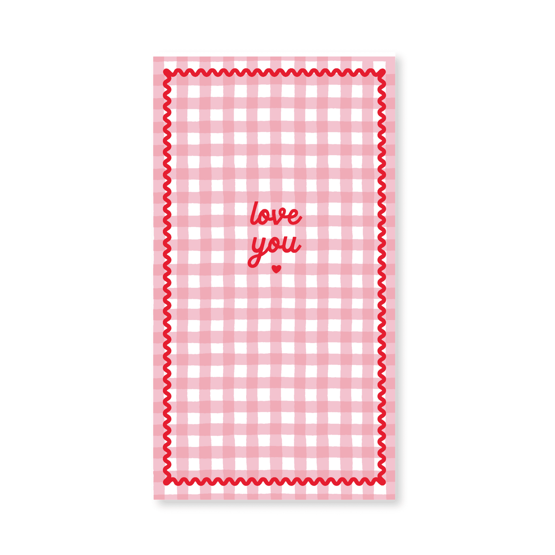 Gingham Valentine’s Day Guest Towels | 20 Count - Porcupine Paper Co.