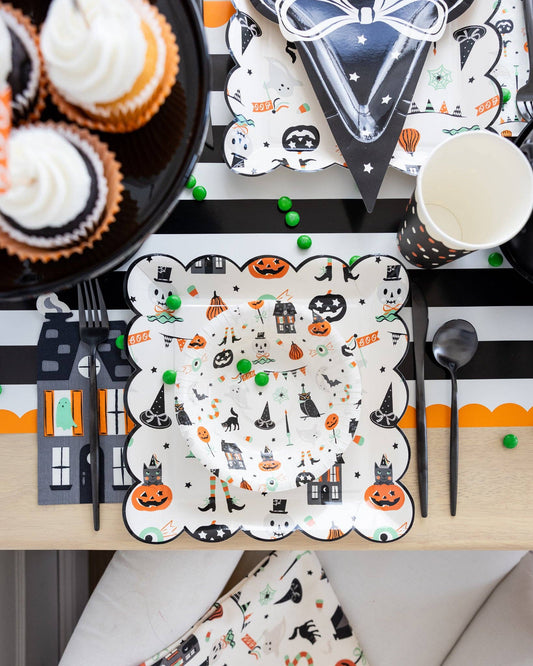 Tricks & Treats House Dinner Napkins | 24 count