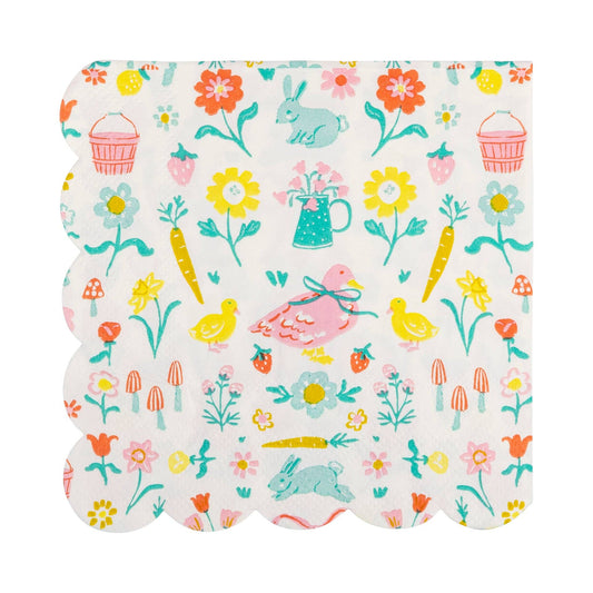 Springtime Cottage Cocktail Napkin | Pack of 24