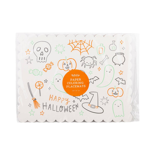 Halloween Coloring Activity Placemat | 24 count