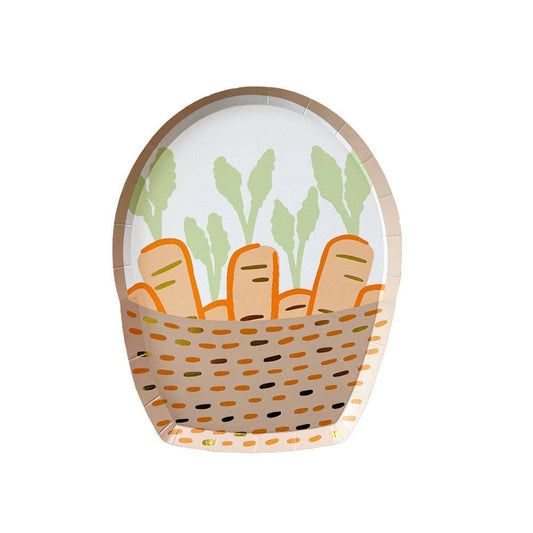 Bunnies In The Garden Small Basket Plates | Pack of 8