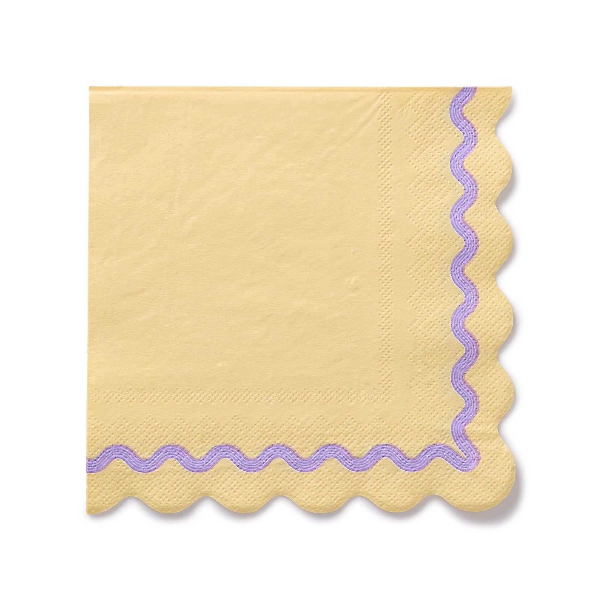 Rainbow Ric Rac Assorted Lunch Napkin - Porcupine Paper Co.
