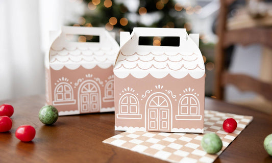 Gingerbread House Gable Treat Boxes | 6 count