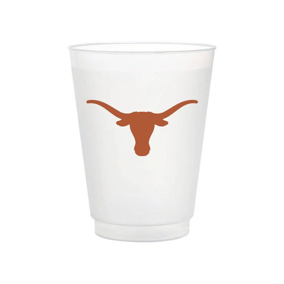 Texas Logo Flex Cup by Valiant Gifts Inc showing a flexible plastic cup with Texas state logo design on a white background.
