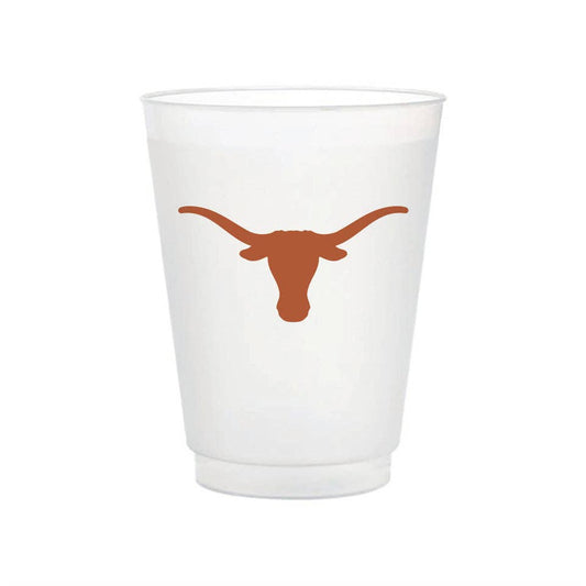 Texas Logo Flex Cup by Valiant Gifts Inc showing a flexible plastic cup with Texas state logo design on a white background.