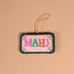 Handcrafted beaded Mahj ornament featuring colorful beads and intricate design by The Darling Effect.