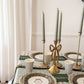 Green Striped Paper Table Runner  | 19.5” x 150”