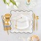 My Mind’s Eye Cap Pattern 11-inch plate featuring a colorful, intricate design with cap motifs on a white background.