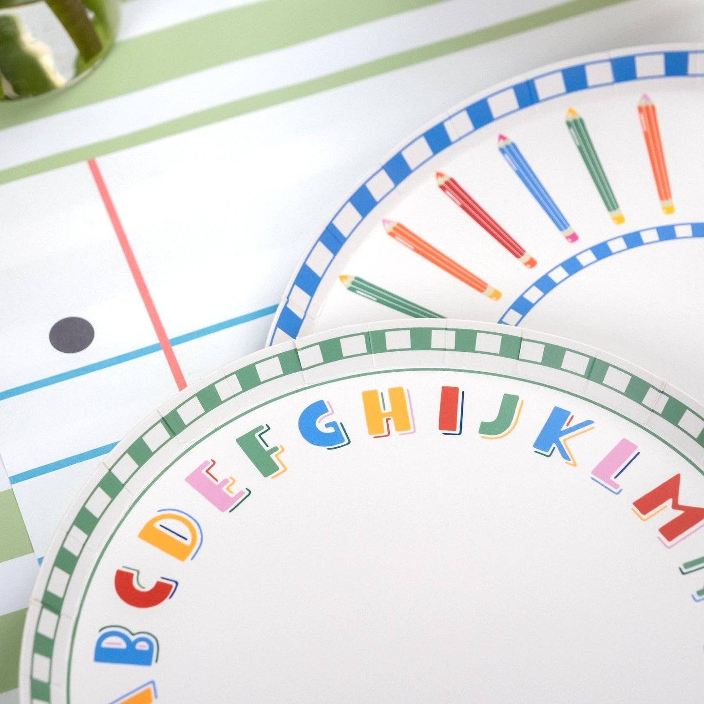 Alphabet Dessert Plates | 8 count