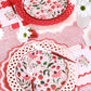 Pink Basketweave Dinner Paper Plates - Porcupine Paper Co.