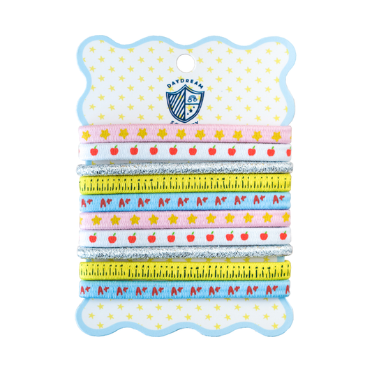 Smarty Pants Printed Hair Tie Set | Pack of 10