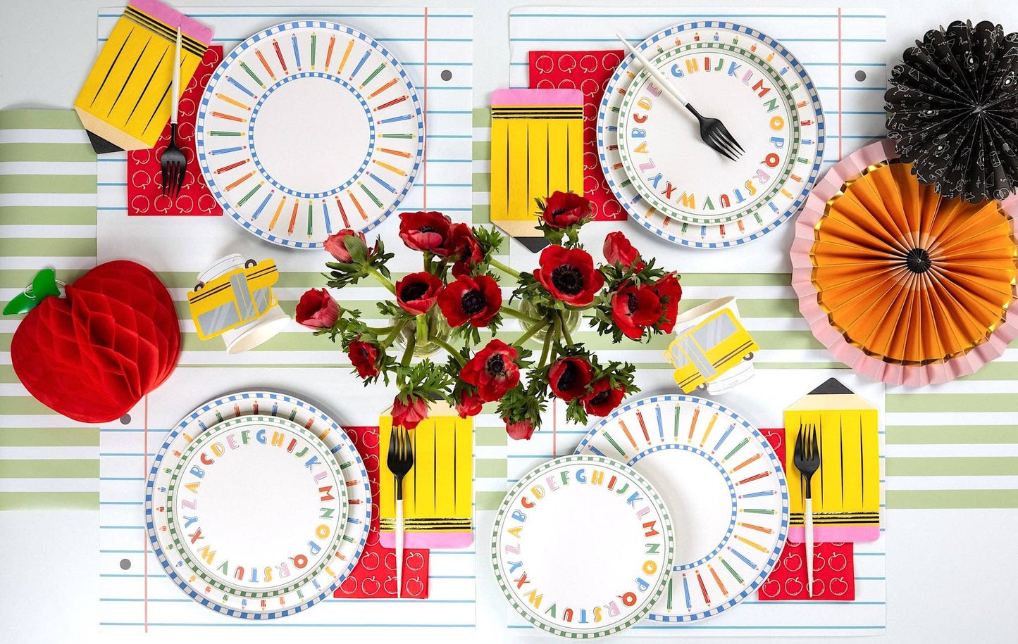 Alphabet Dessert Plates | 8 count