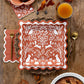 Rust Ric Rac Paper Plates 10" | Set of 8