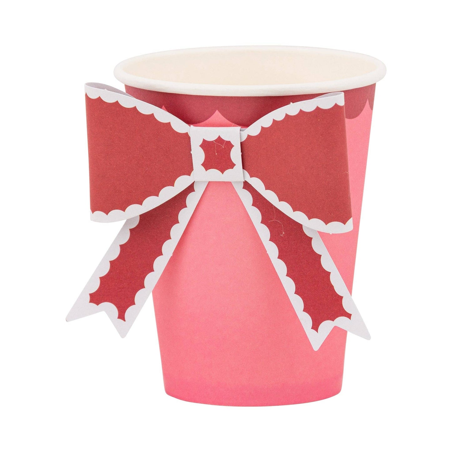 Valentine Bow Paper Party Cup | Set of 8 - Porcupine Paper Co.
