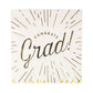 Foiled Congrats Grad cocktail napkin with celebratory design, from My Mind’s Eye, featuring a festive graduation theme.