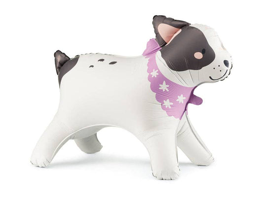 Large Bulldog Standing Foil Balloon | 29.5x22.4 Inches