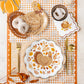 Rust Gingham Block Print Dinner Paper Napkins | 20 count