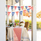 My Mind’s Eye floral table runner with colorful, intricate floral patterns on fabric, perfect for decorating tables.