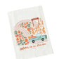 Doe A Deer Autumn is in the Air Flour Sack Towel featuring fall-themed design with leaves and seasonal motifs.