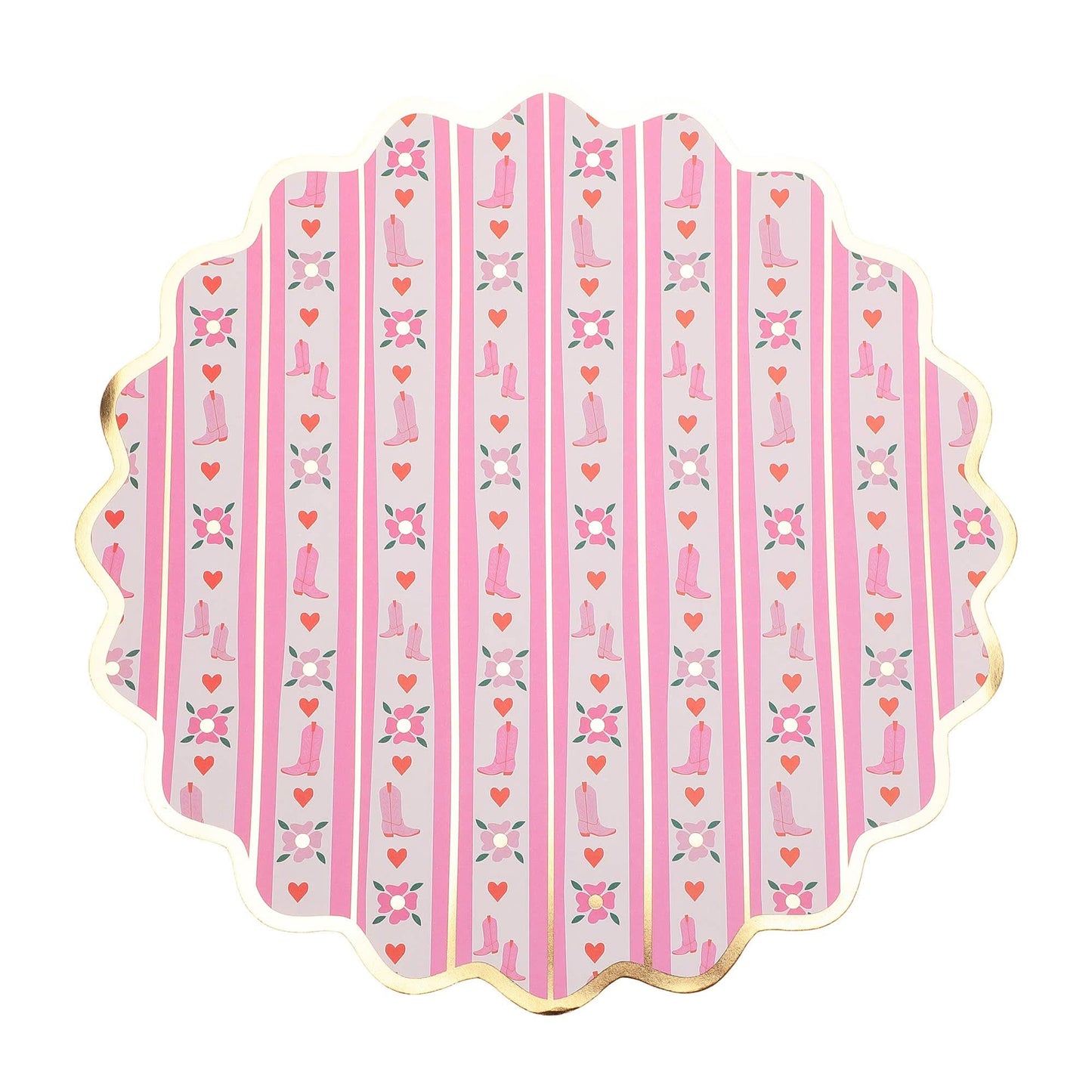 Boot Scoot Blooms Placemat Set - Porcupine Paper Co.