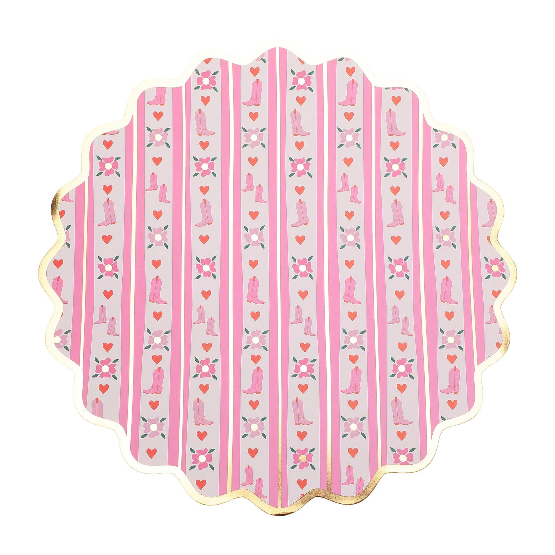 Boot Scoot Blooms Placemat Set - Porcupine Paper Co.