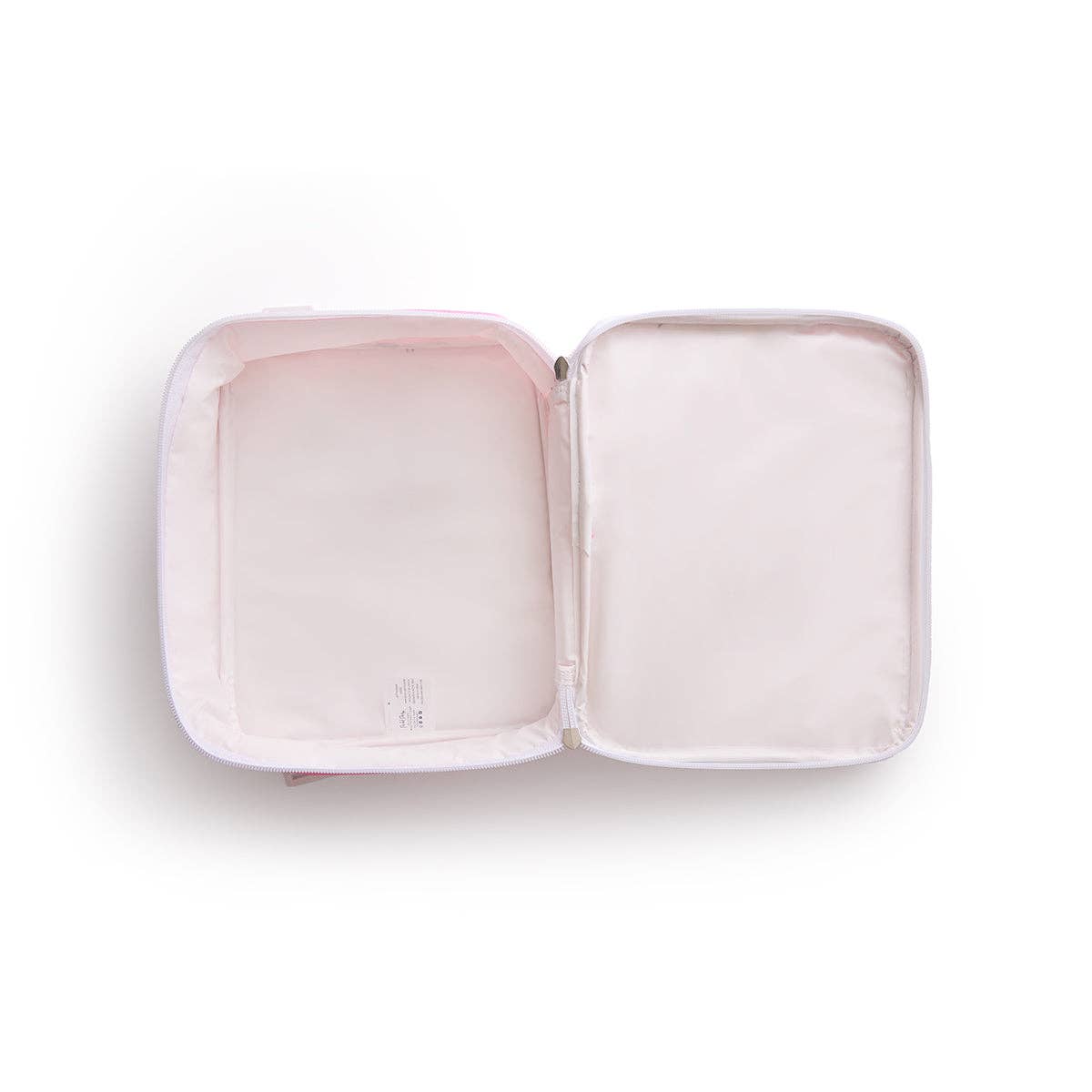 Pink Bows and Confetti Lunchbox by Packed Party, featuring a colorful design with pink bows and confetti pattern.