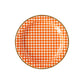Harvest Orange Gingham Check 11" Plates | Pack of 8