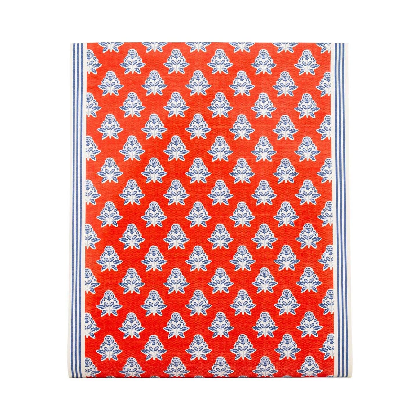 Floral table runner by My Mind’s Eye with colorful flower patterns, perfect for decorative dining or special occasions.