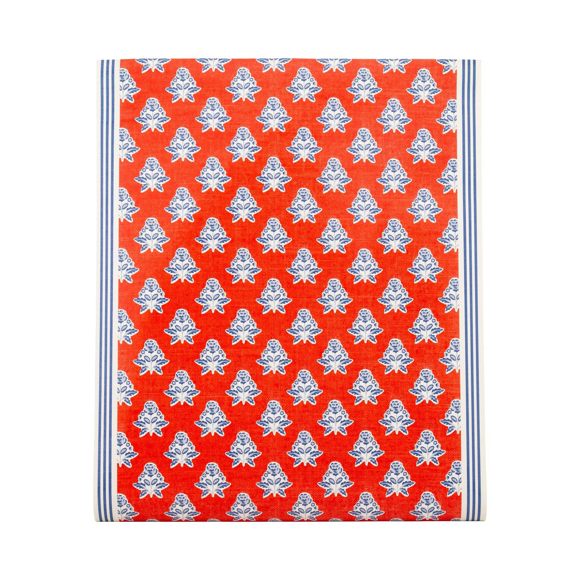 Floral table runner by My Mind’s Eye with colorful flower patterns, perfect for decorative dining or special occasions.