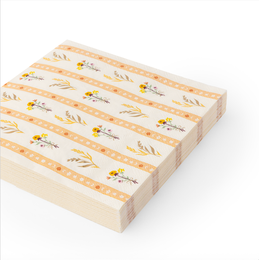 Fall Florals Large Napkins | 20 count