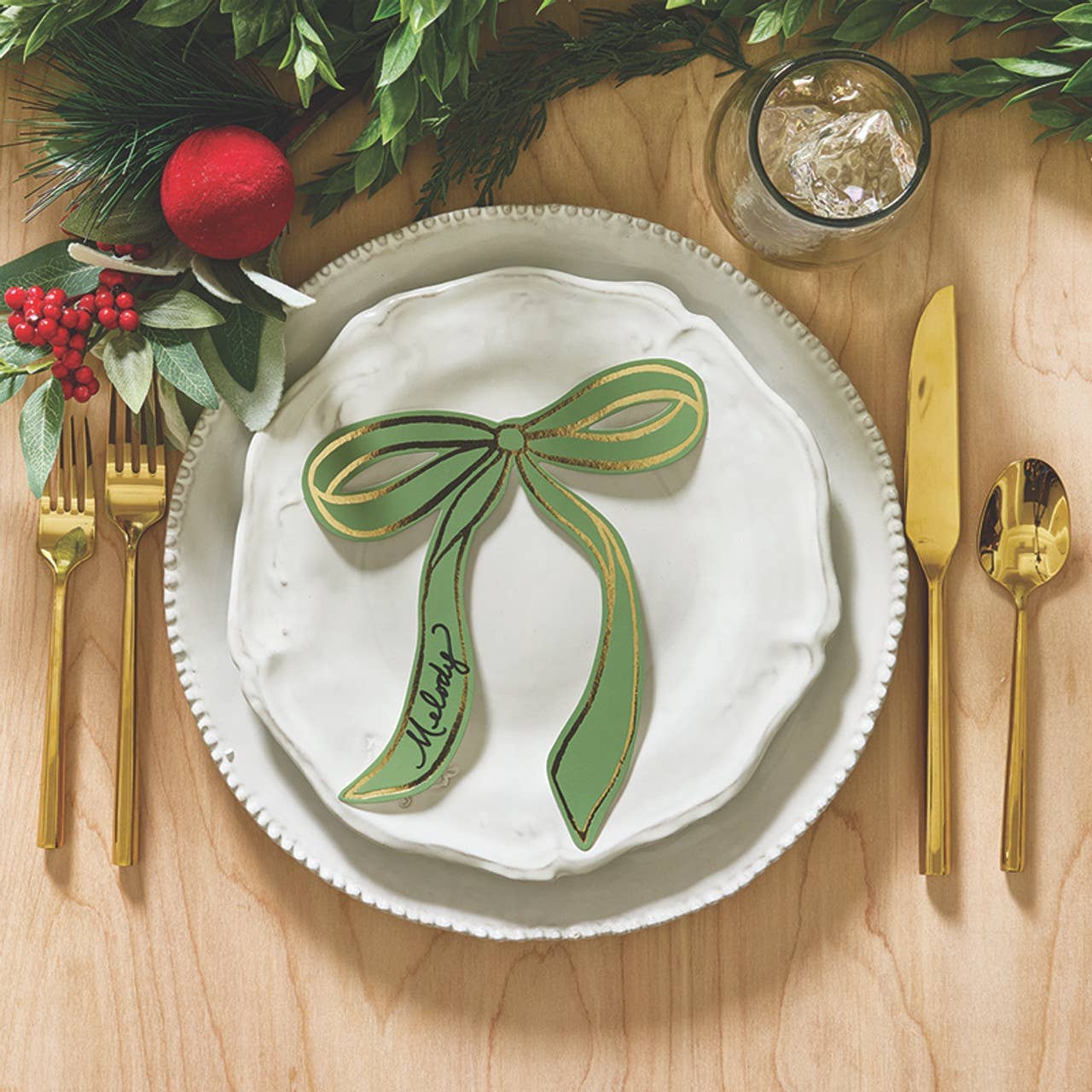 Table Setting Placecards | Set of 8