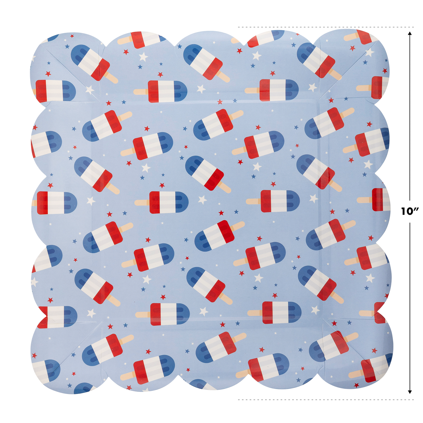 Blue Popsicles Paper Plates | 12 count