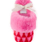 Pink Felicity Trees slippers by Shiraleah featuring a cozy, tree-printed design in two sizes, perfect for comfortable indoor wear.