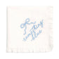 Something Blue Embroidered Hanky