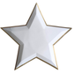 Blanc White Star Shaped Plates 11" | Set of 8