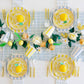 Soleil Yellow Cabana Stripe Cups | 8 count