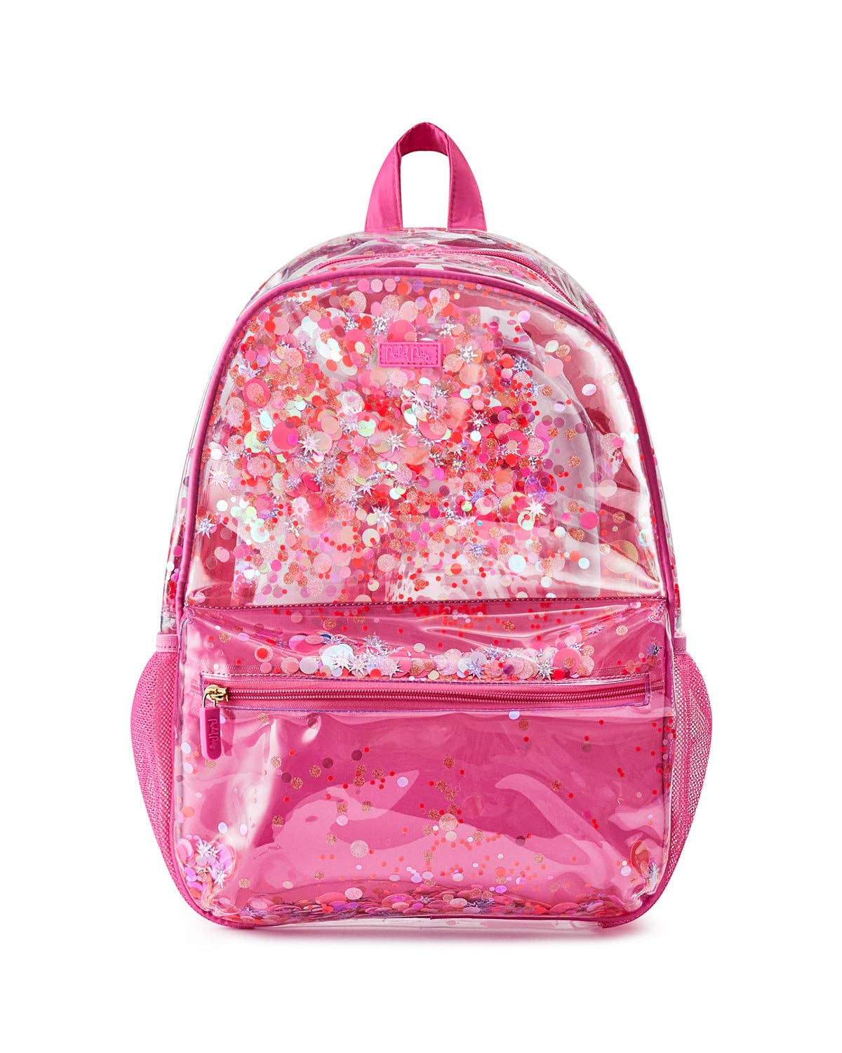 Packed Party Sweet Tart Confetti Backpack with colorful confetti pattern and adjustable straps, stylish and fun for everyday use.
